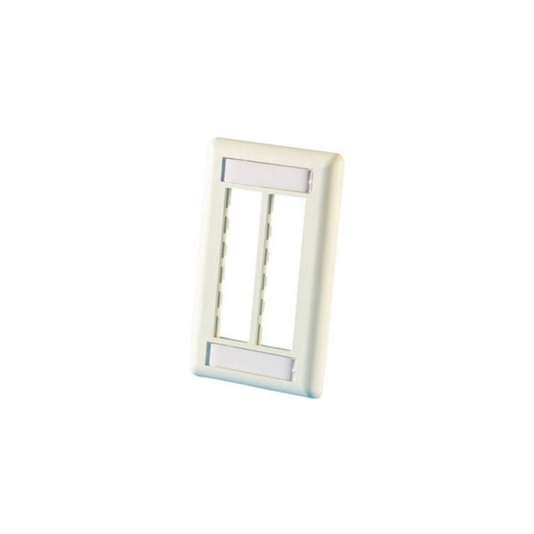 Ortronics 6-PORT FLUSH MOUNT UNLOADED, SINGLEGANG TRACJACK, WIREMOLD IVORY 40300545-99 - main